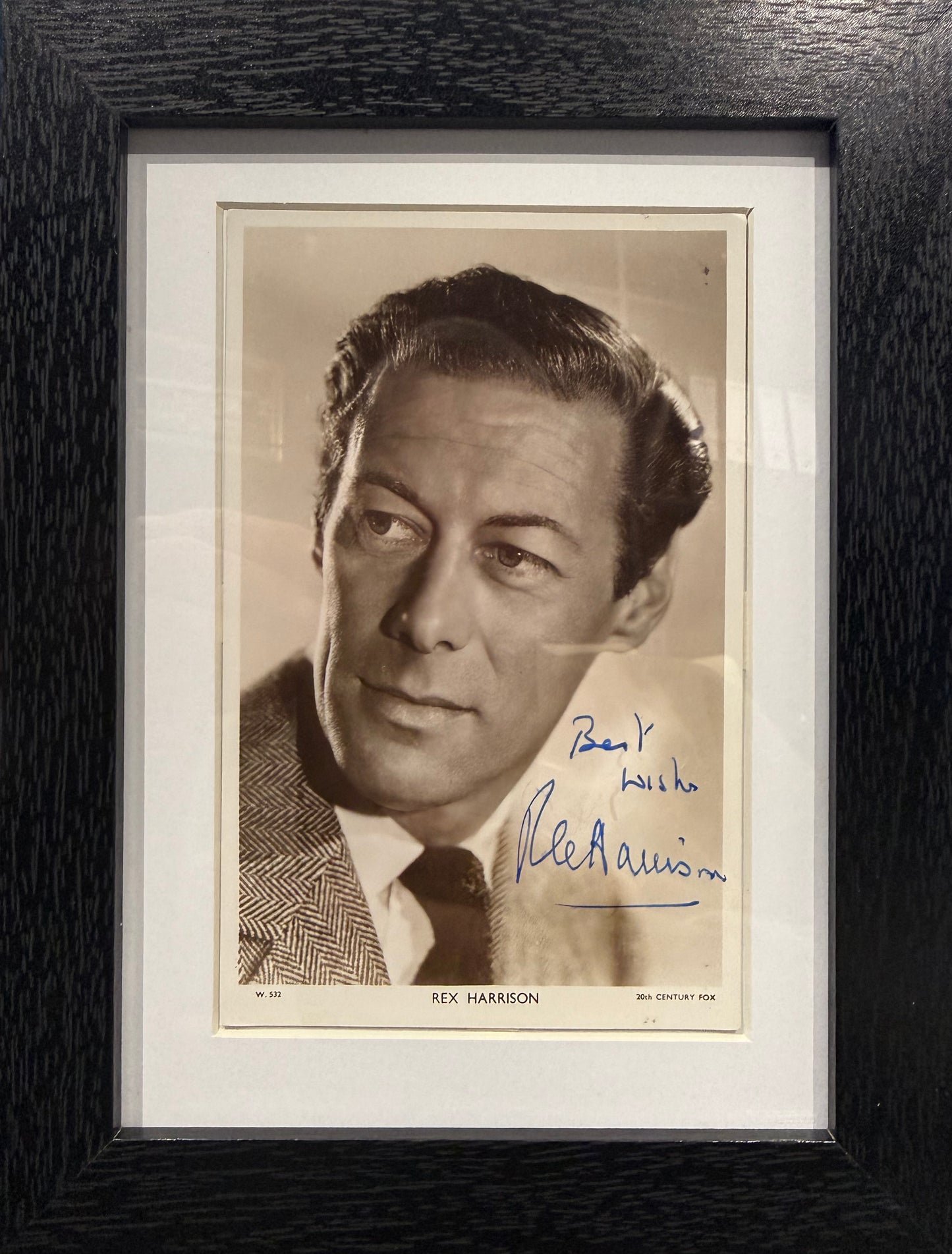 Rex Harrison, Hand Signed Original Publicity Photo & COA