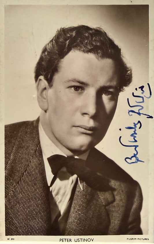 Peter Ustinov Guaranteed, Hand Signed, Photo Presentation With COA