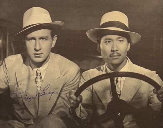 Lloyd Bridges, American Actor, Hand Signed Framed, Mounted Original Magazine Page & COA