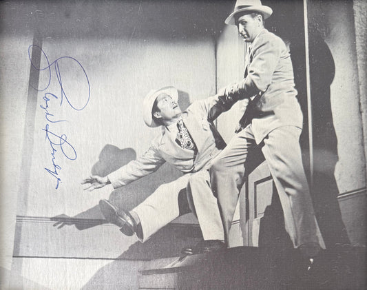 Lloyd Bridges, American Actor, Hand Signed Framed, Mounted Original Magazine Page & COA