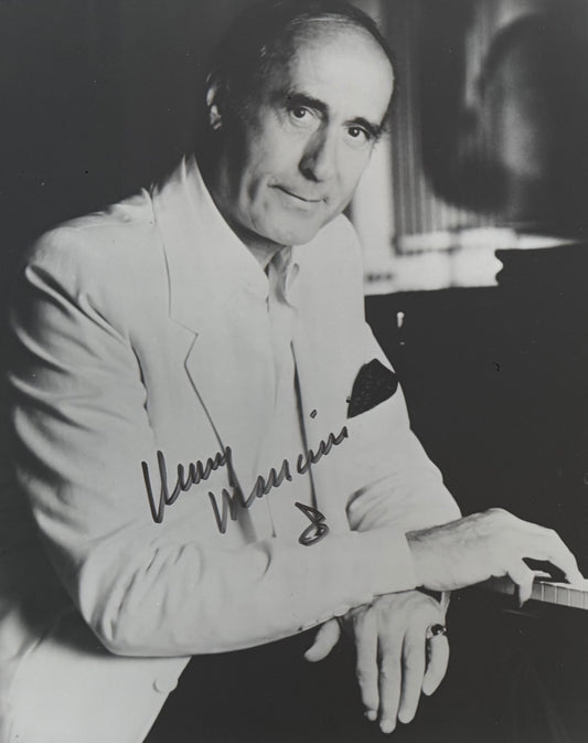 Henry Mancini, Film Composer, Hand Signed Framed 25cm x 20cm Photo Presentation & COA