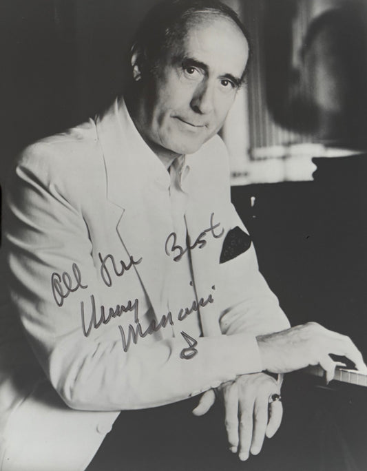 Henry Mancini, Film Composer, Hand Signed Framed 25cm x 20cm Photo Presentation & COA