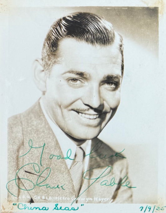 Clark Gable Framed Guaranteed Hand Signed Original Photo Presentation With COA
