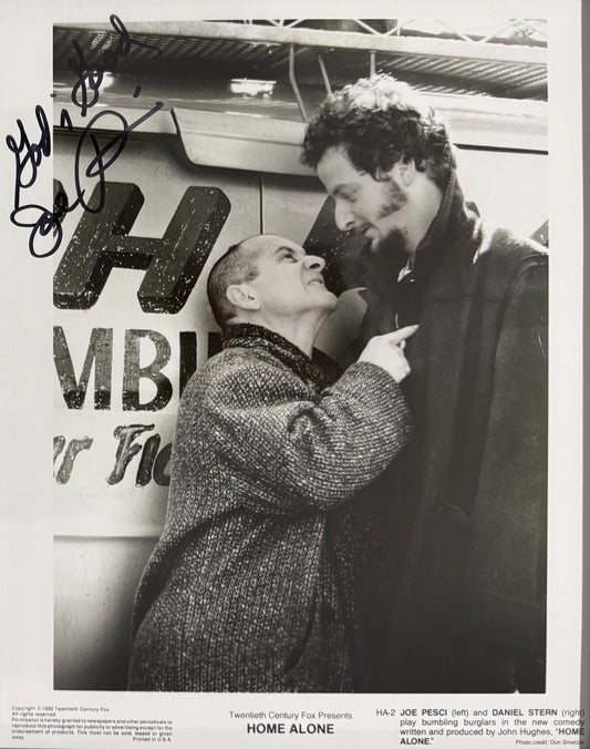 Joe Pesci, Hand Signed Framed 'Home Alone' Film Photo With COA