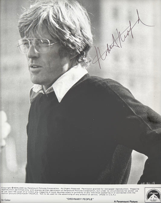 Robert Redford Hand Signed Original 'Ordinary People' Publicity Photo & COA