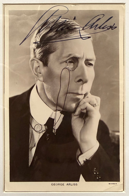 George Arliss, OSCAR Winning Actor, Hand Signed Framed (15x10cm) Photo Presentation & COA