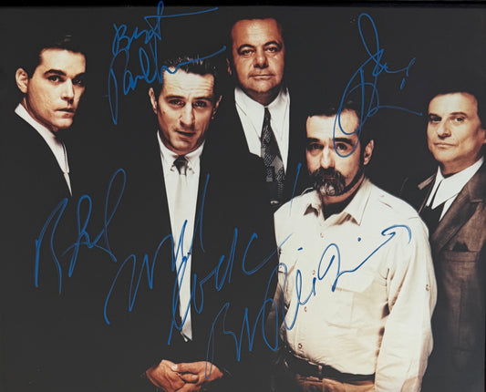 Goodfellas Multi-Actor Hand Signed Framed, Mounted Original Film Photo & COA