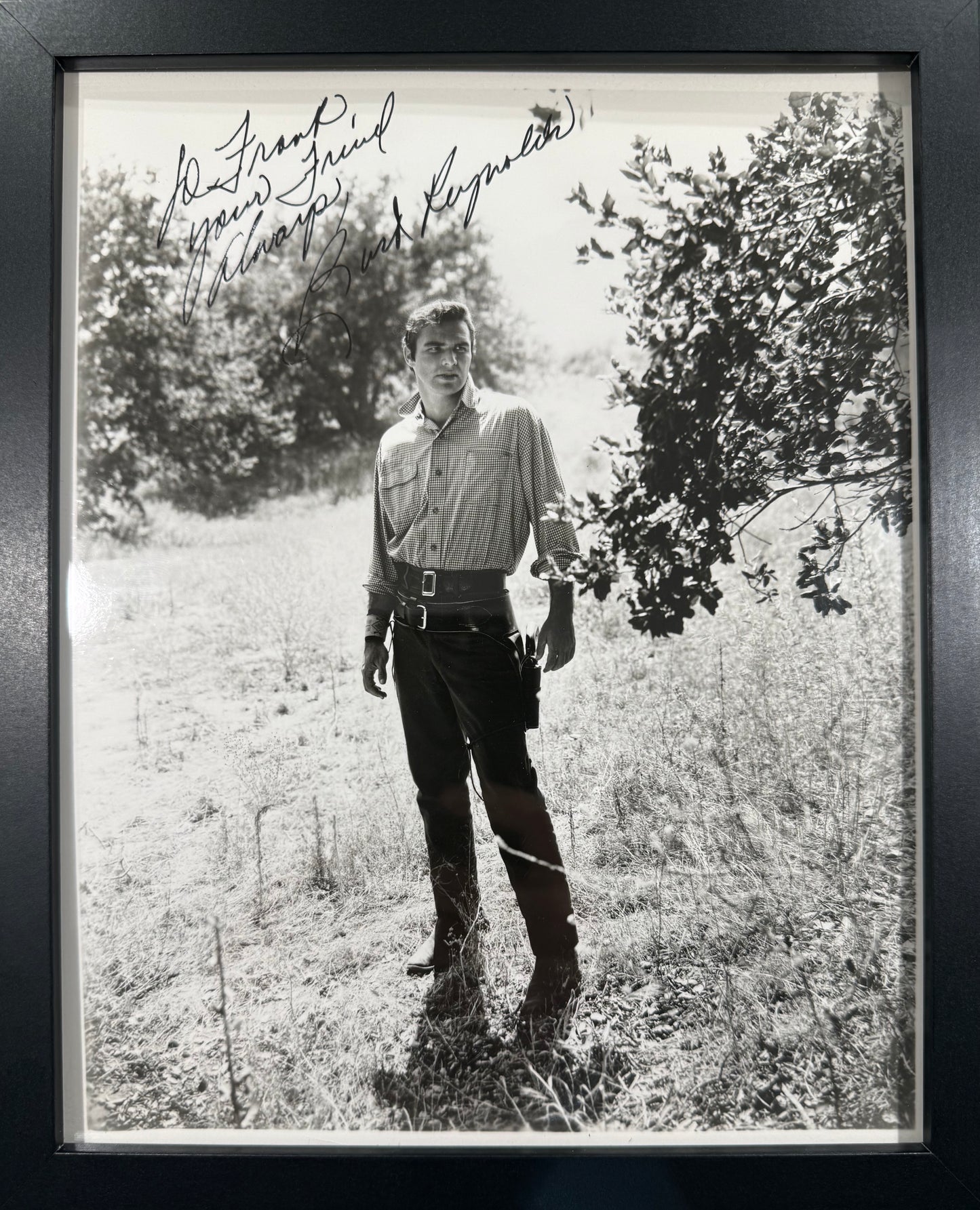 Burt Reynolds Hand Signed Framed 25cm x 20cm 'Nickelodeon' Film Photo With COA