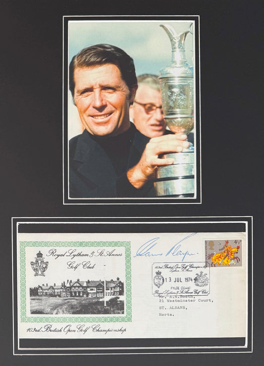 Gary Player, Golf Legend, Hand Signed First Day Cover FDC 40cm x 30cm Framed With COA