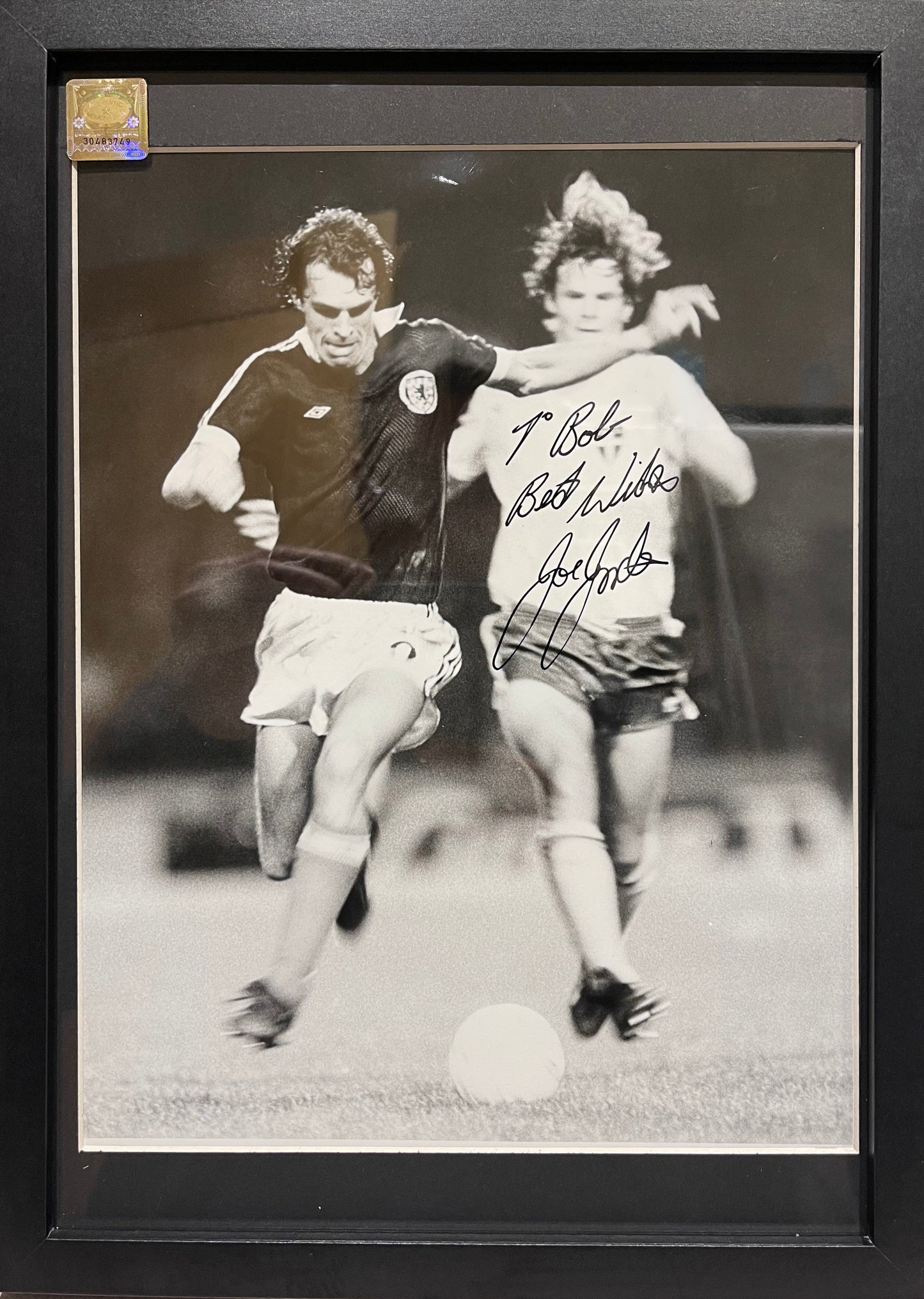 Joe Jordan, Hand Signed Photo With COA