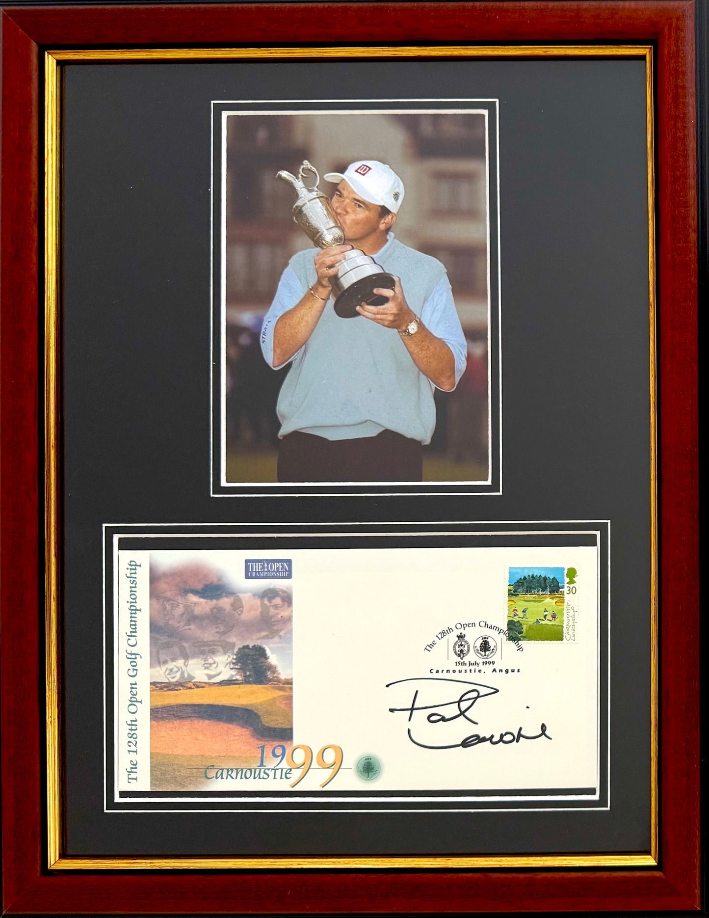 Paul Lawrie, 'The Open' Golf Legend, Hand Signed First Day Cover FDC 40cm x 30cm Framed With COA