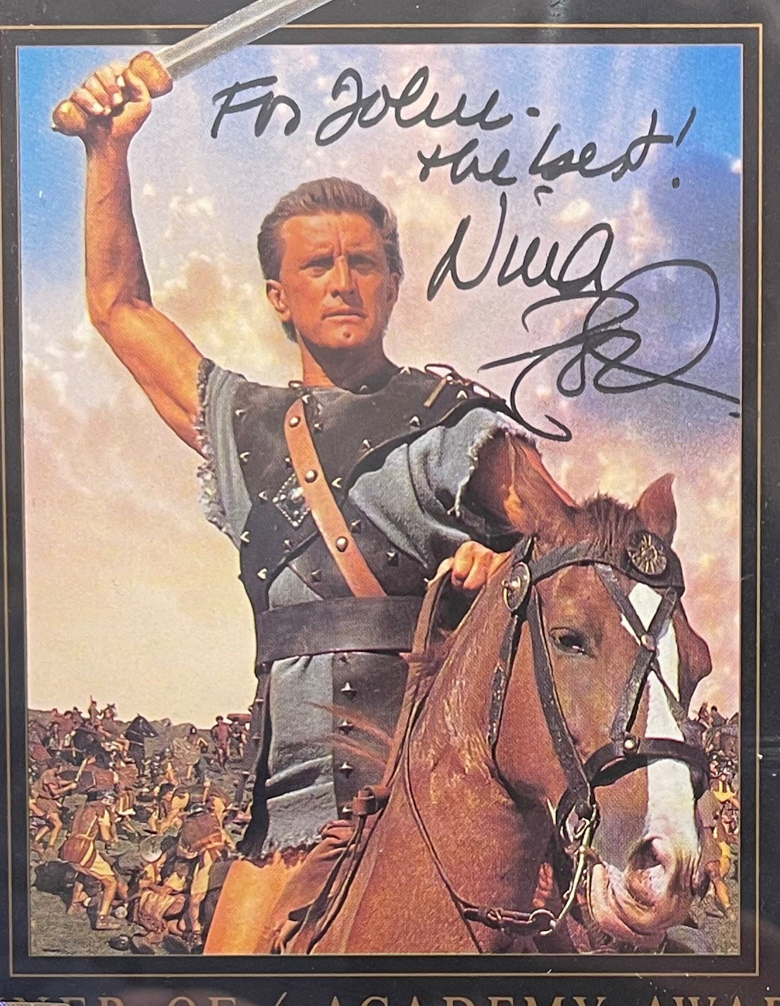 NINA FOCH HAND SIGNED SPARTACUS VIDEO COVER WITH COA