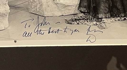 DOUGLAS FAIRBANKS JR. FRAMED FILM PHOTO WITH COA