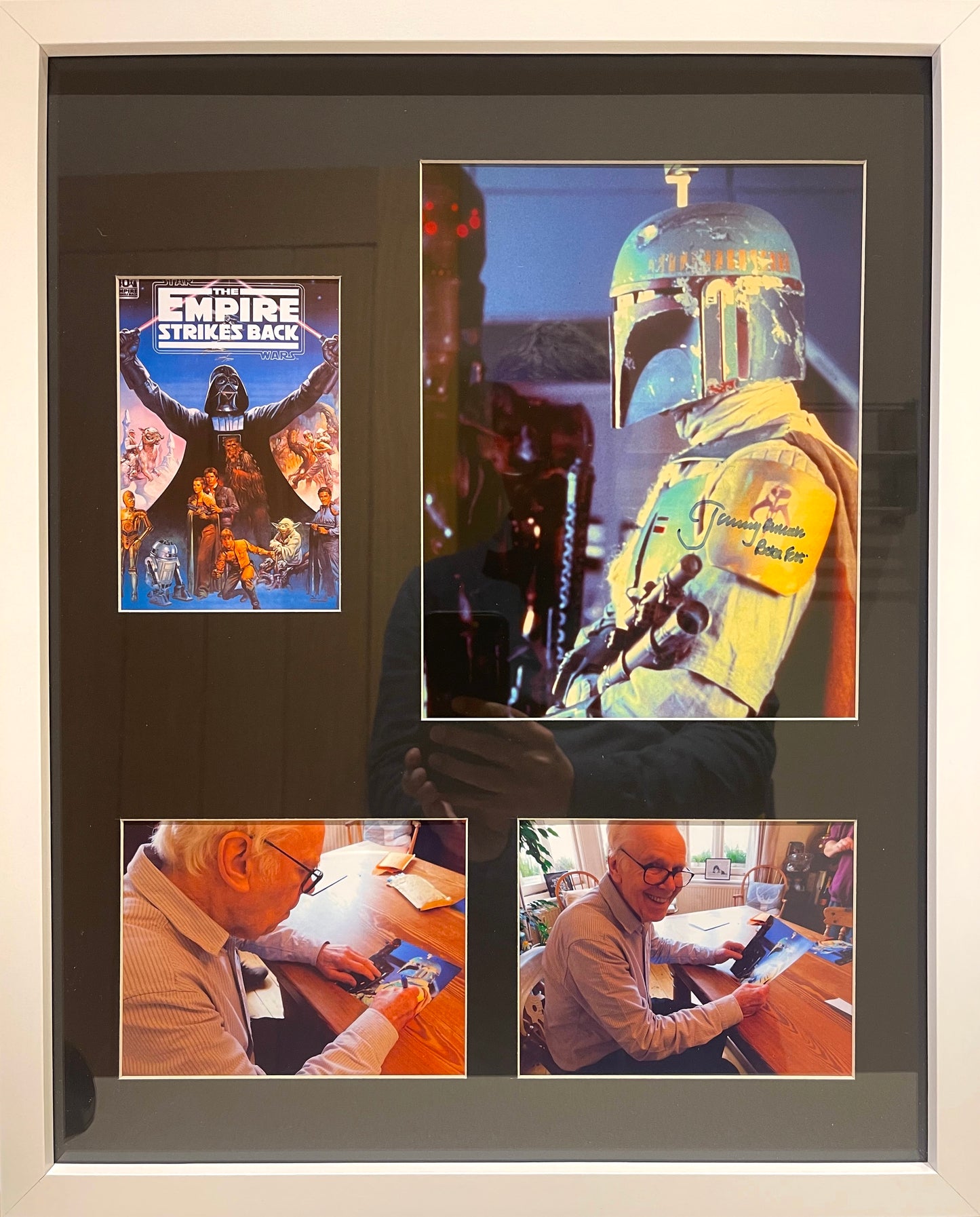 JEREMY BULLOCH BOBA FETT STAR WARS HAND SIGNED PHOTO WITH COA