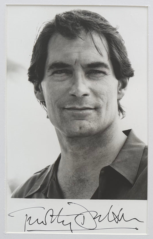 Timothy Dalton, Former James Bond 007, Hand Signed Photo & COA