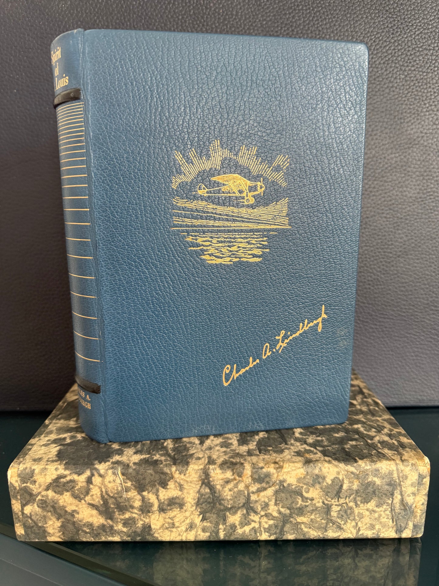 Charles Lindbergh, Guaranteed Hand Signed 'Spirit of St. Louis' Book, & COA