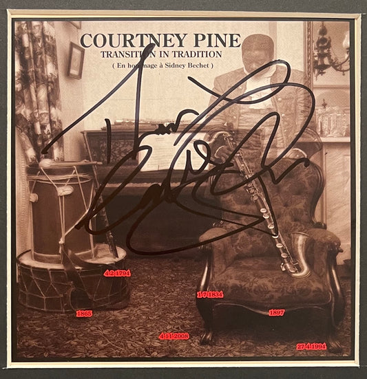 COURTNEY PINE JAZZ WARRIORS HAND SIGNED CD COVER WITH COA