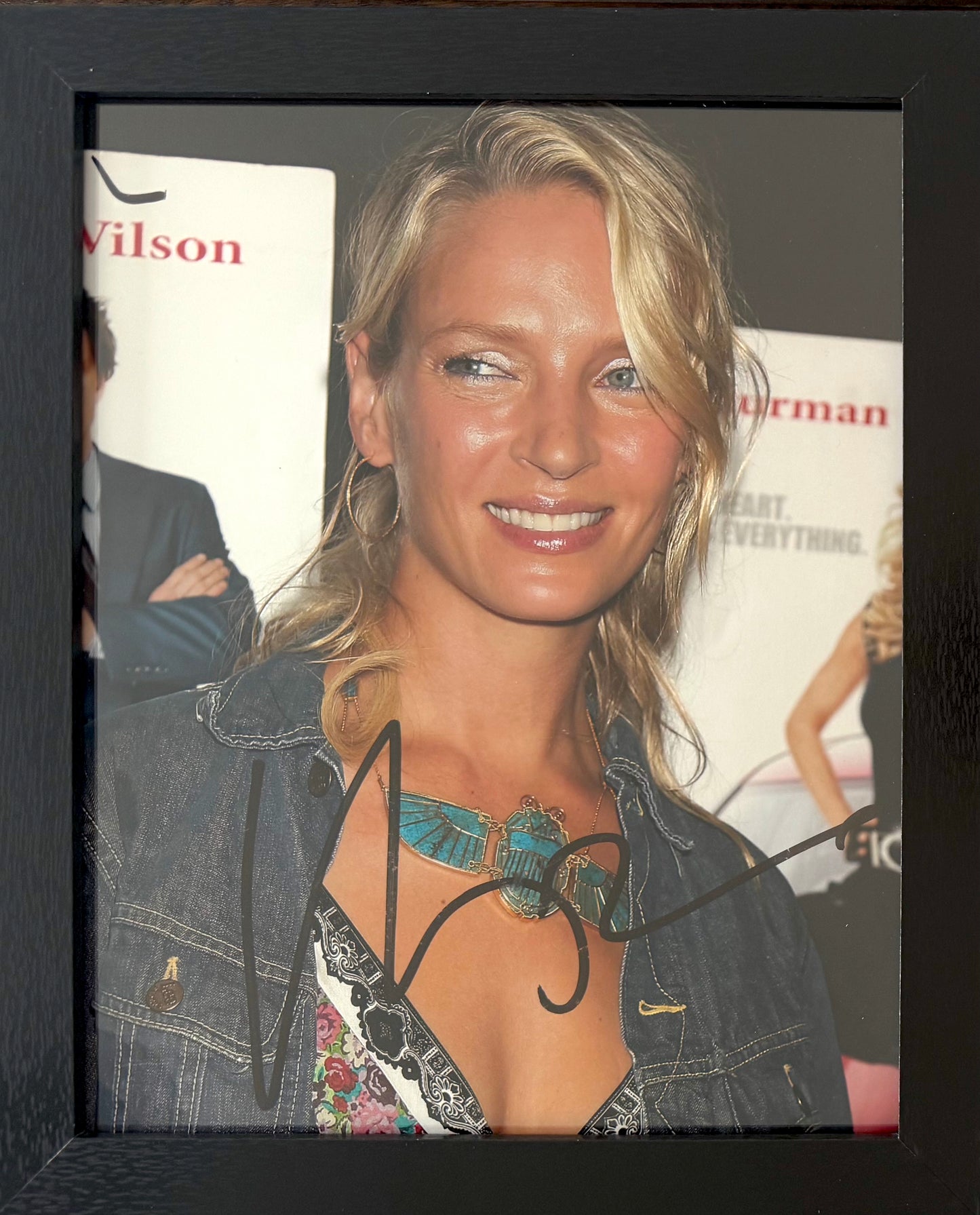 Uma Thurman, Hollywood Actress, Hand Signed Original Photo & UACC COA