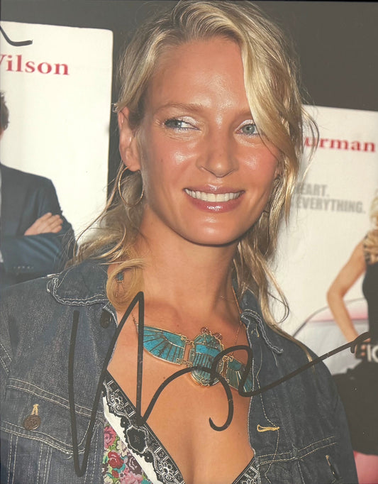 Uma Thurman, Hollywood Actress, Hand Signed Original Photo & UACC COA