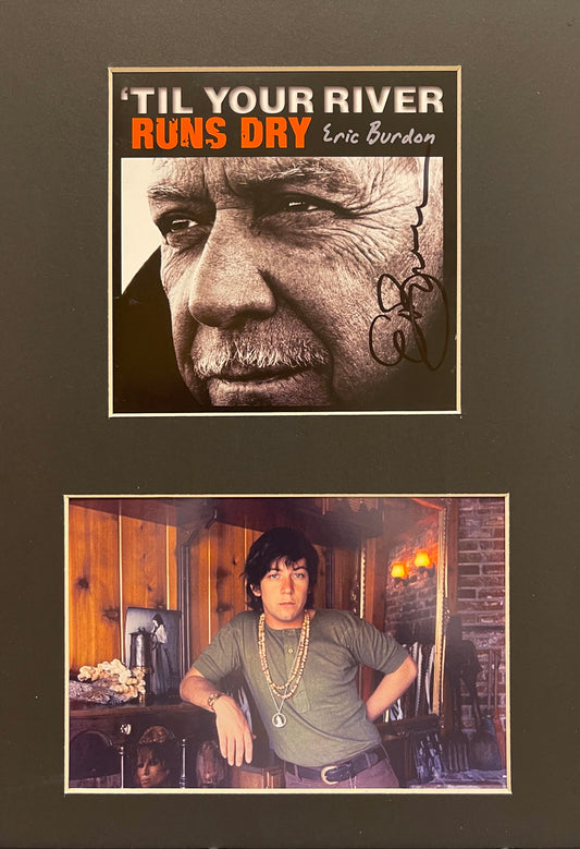 ERIC BURDON, THE ANIMALS, HAND SIGNED CD COVER WITH COA