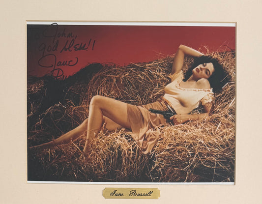 Jane Russell, American Actress, Hand Signed 'The Outlaw' Photo & COA