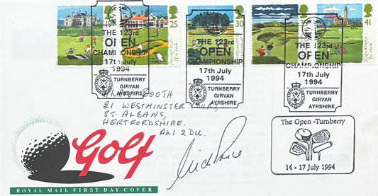 Nick Price, Golf Legend, Hand Signed First Day Cover FDC 40cm x 30cm Framed With COA