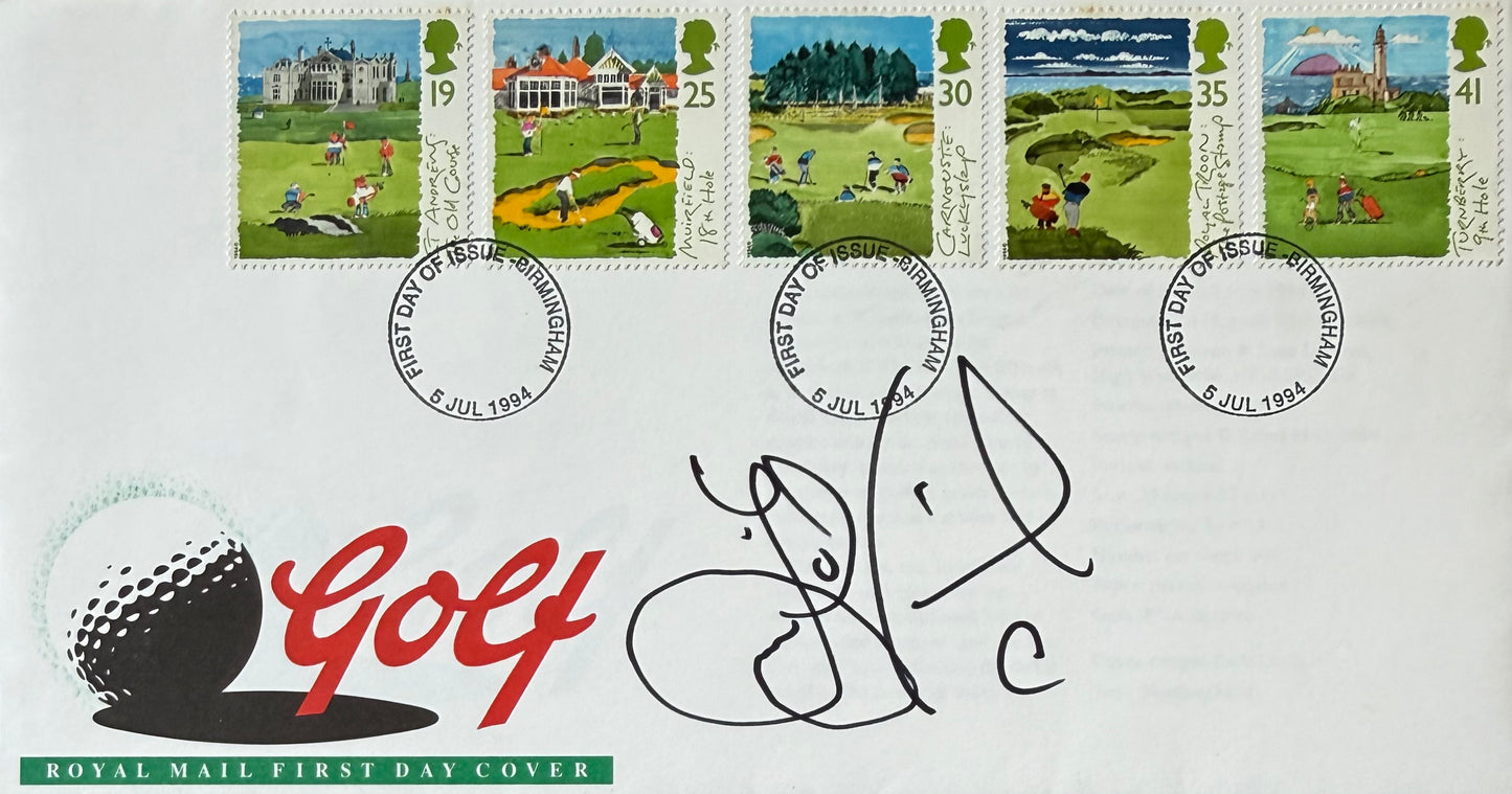 Jesper Parnevik, Golf Legend, Hand Signed First Day Cover FDC With COA