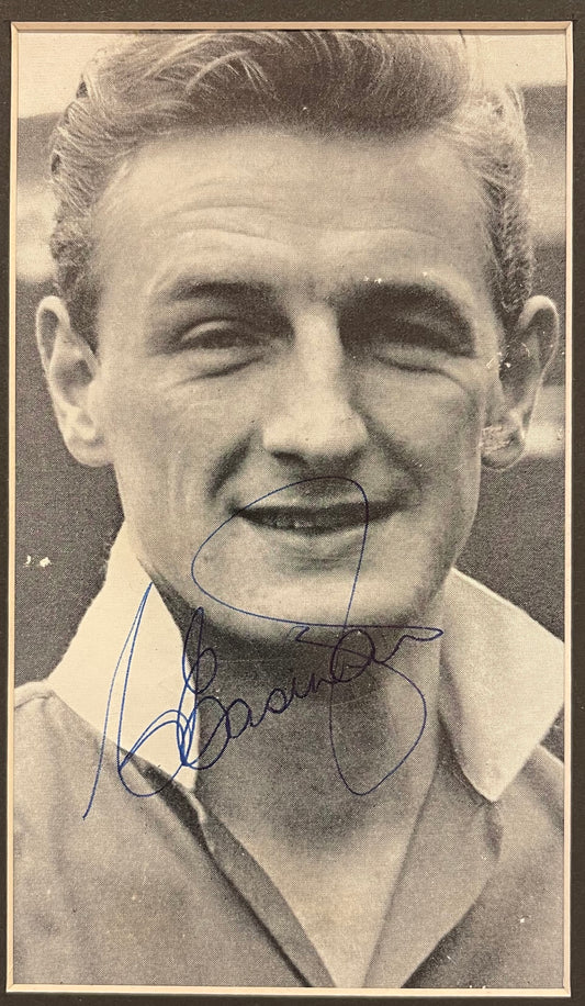 George Eastham, Arsenal, England Legend, Hand Signed Newspaper Cutting & COA