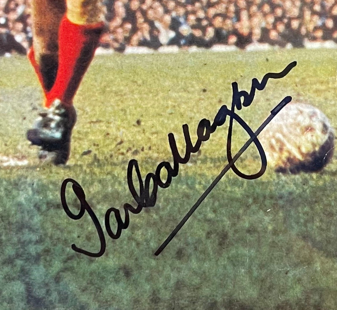 IAN CALLAGHAN LIVERPOOL LEGEND HAND SIGNED PHOTO WITH AFTAL COA
