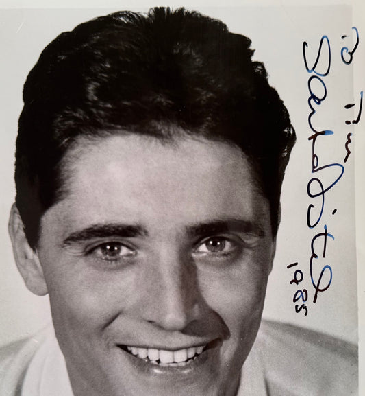 Sacha Distel, Singer, Musician, Hand Signed 25cm x 20cm Photo & COA