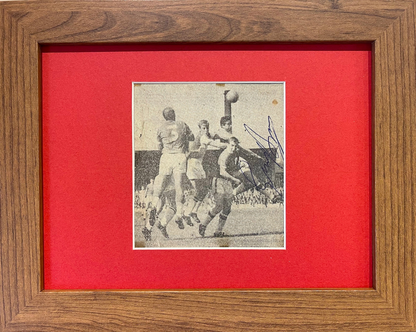 Gerry Byrne, Liverpool And England Legend, Hand Signed Framed Photo With AFTAL COA