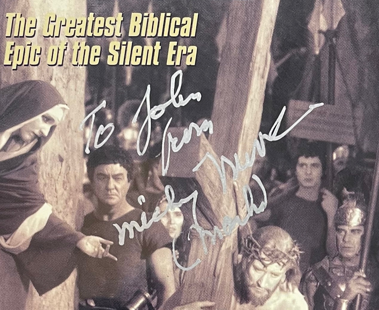 Mickey Moore Hand Signed 'King of Kings' Video Cover With COA