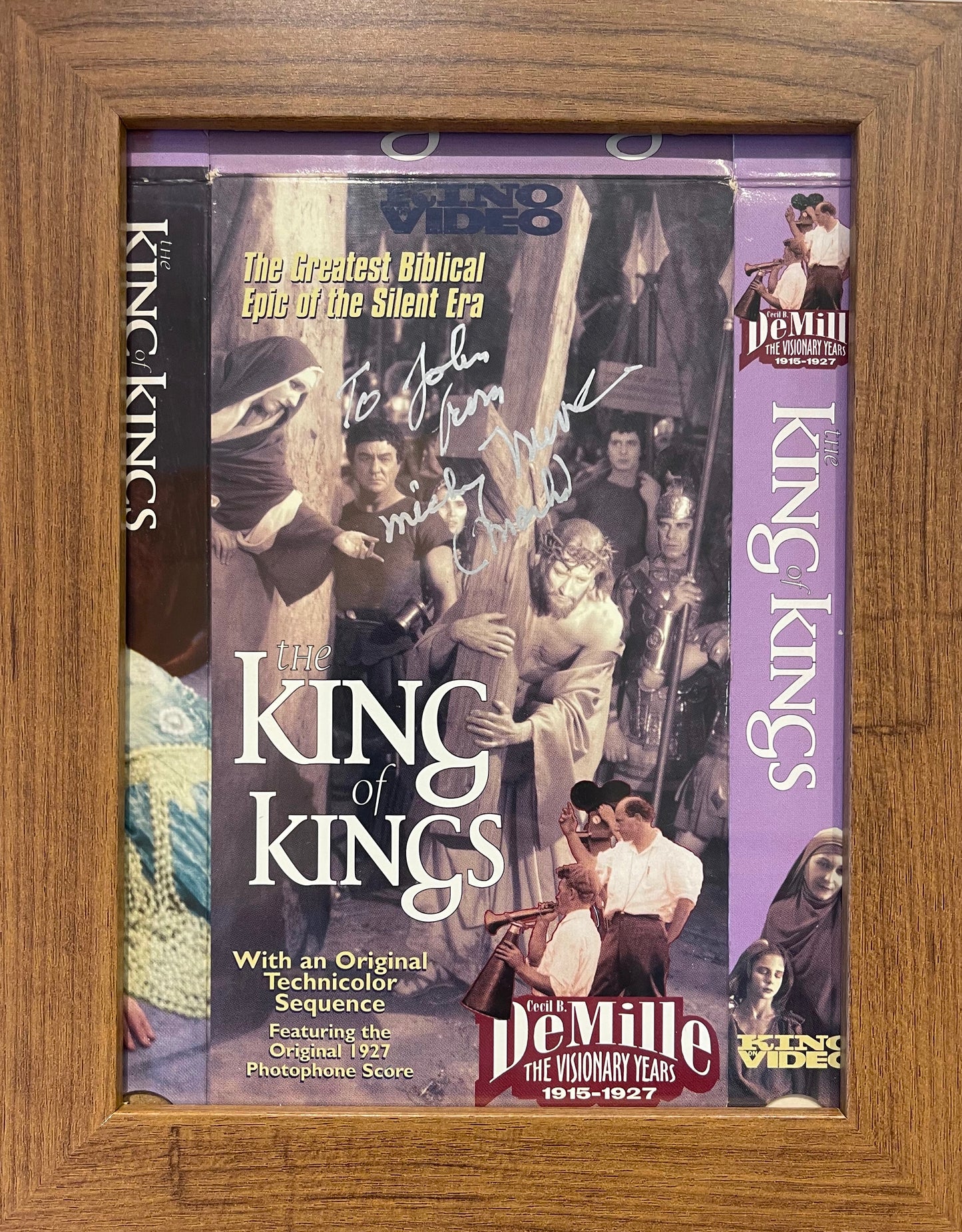 Mickey Moore Hand Signed 'King of Kings' Video Cover With COA