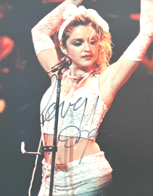 Madonna, Actress, Singer, Cultural Icon, Hand Signed Framed Photo With COA