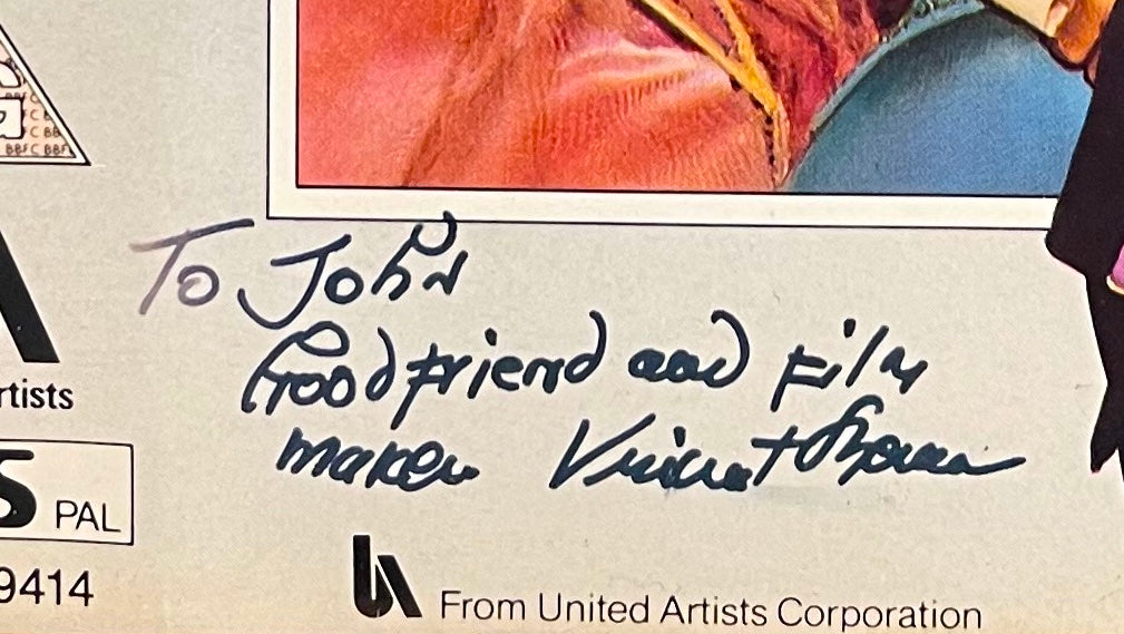 Vincent Sherman Hand Signed 'Adventures of Don Juan' Video & COA