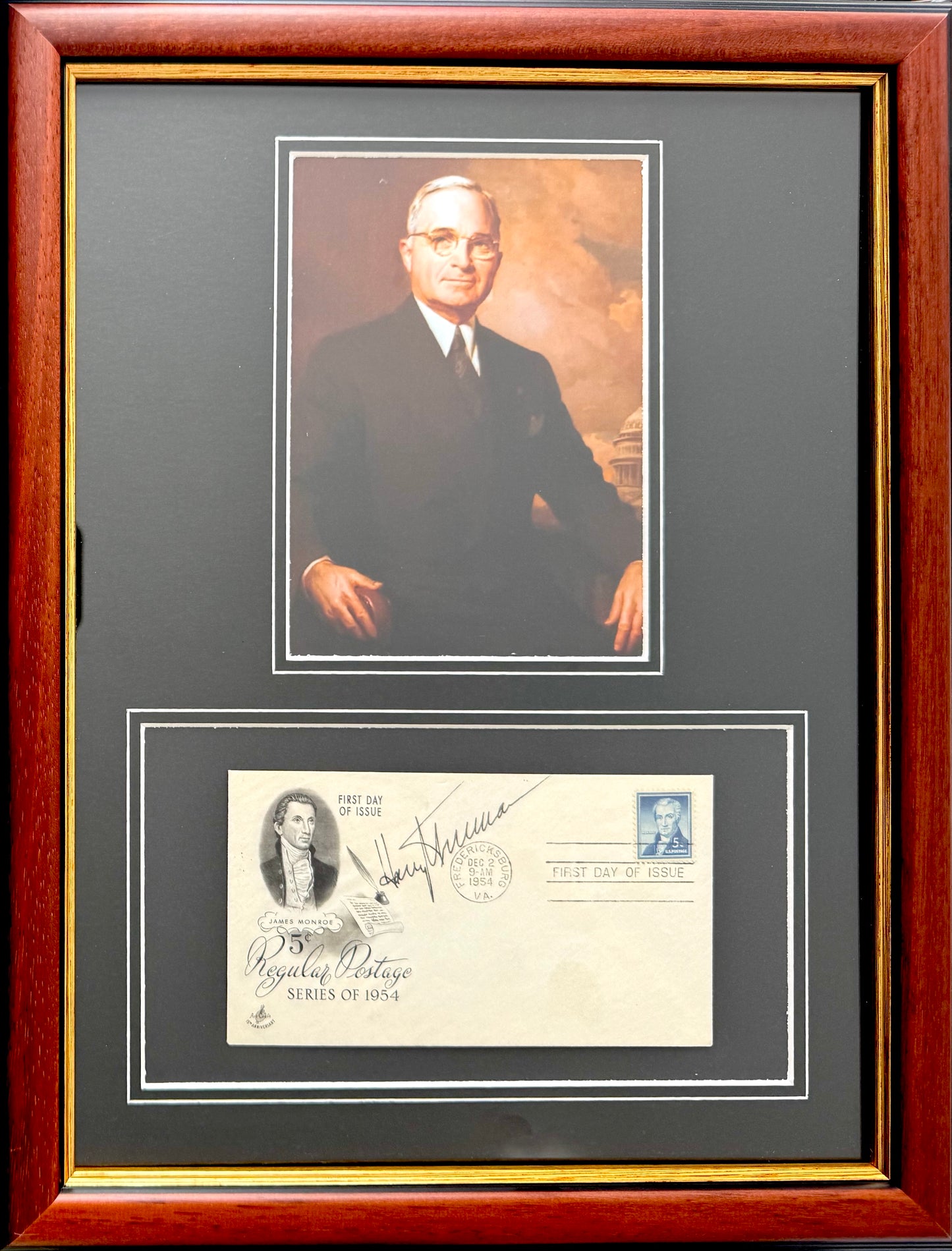 Harry S. Truman, 33rd, American President, Hand Signed FDC Presentation & COA