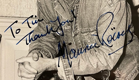 MAURICE ROEVES HAND SIGNED (FRAMED 8 X 6 INCH) PUBLICITY PHOTO WITH COA