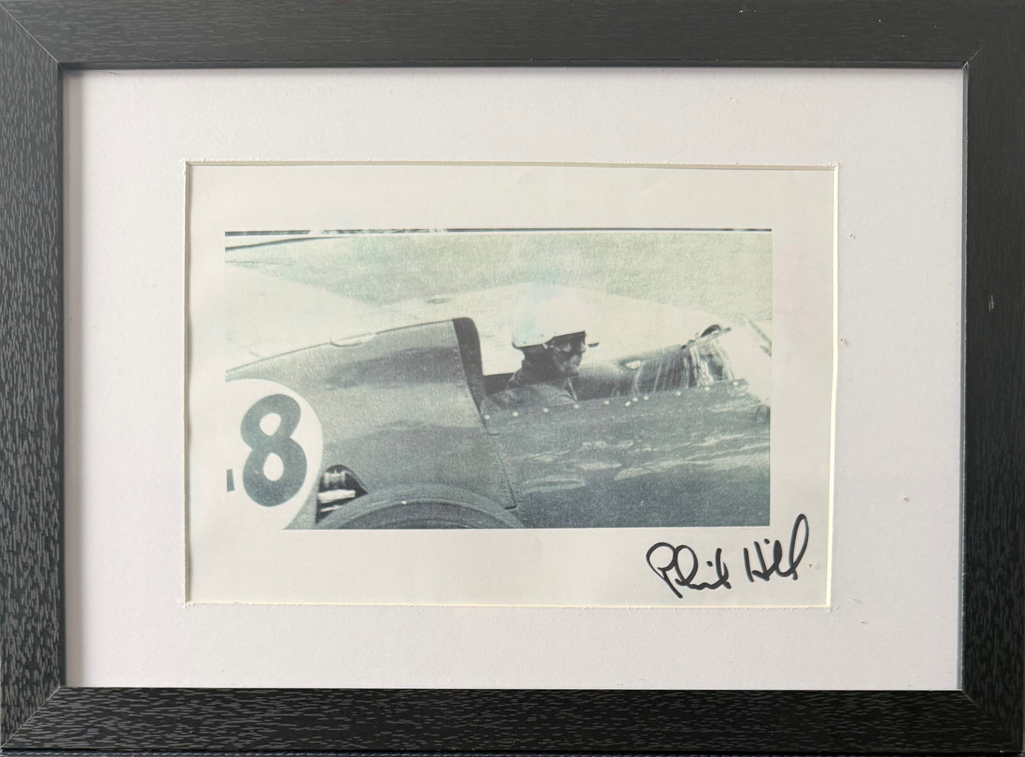 Phil Hill, F1 Ferrari Legend, Hand Signed Framed, Mounted 30cm x 20cm Photo & COA