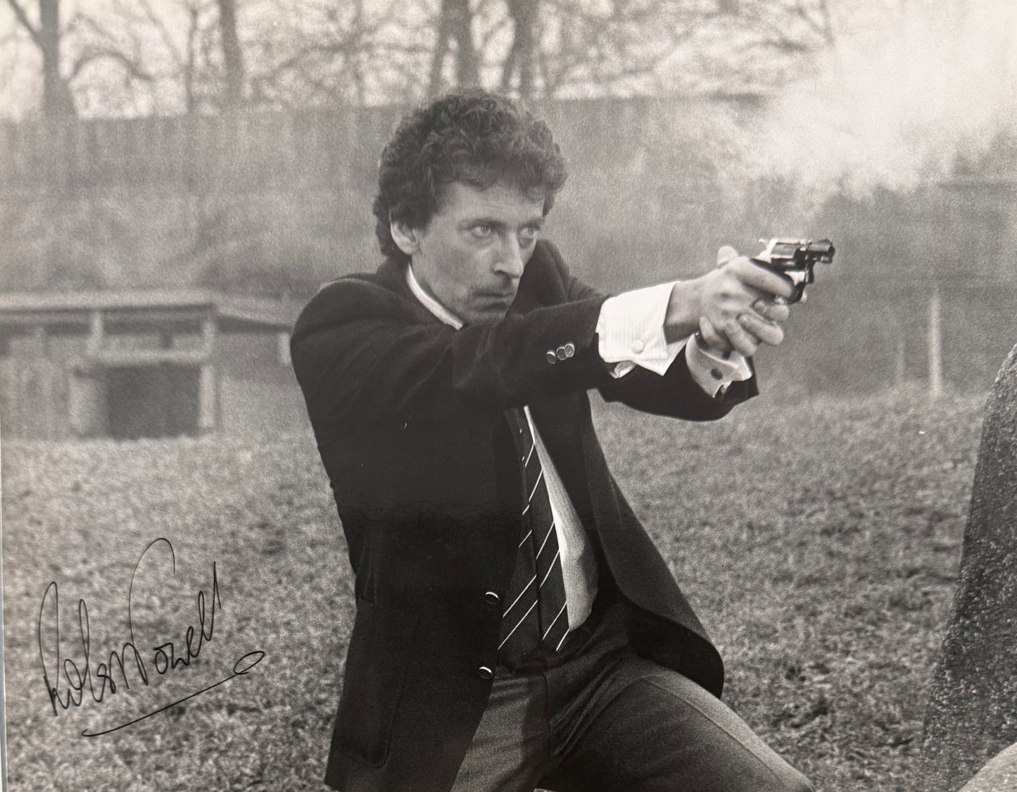 Robert Powell, Hand Signed 25cm x 20cm Publicity Photo With COA