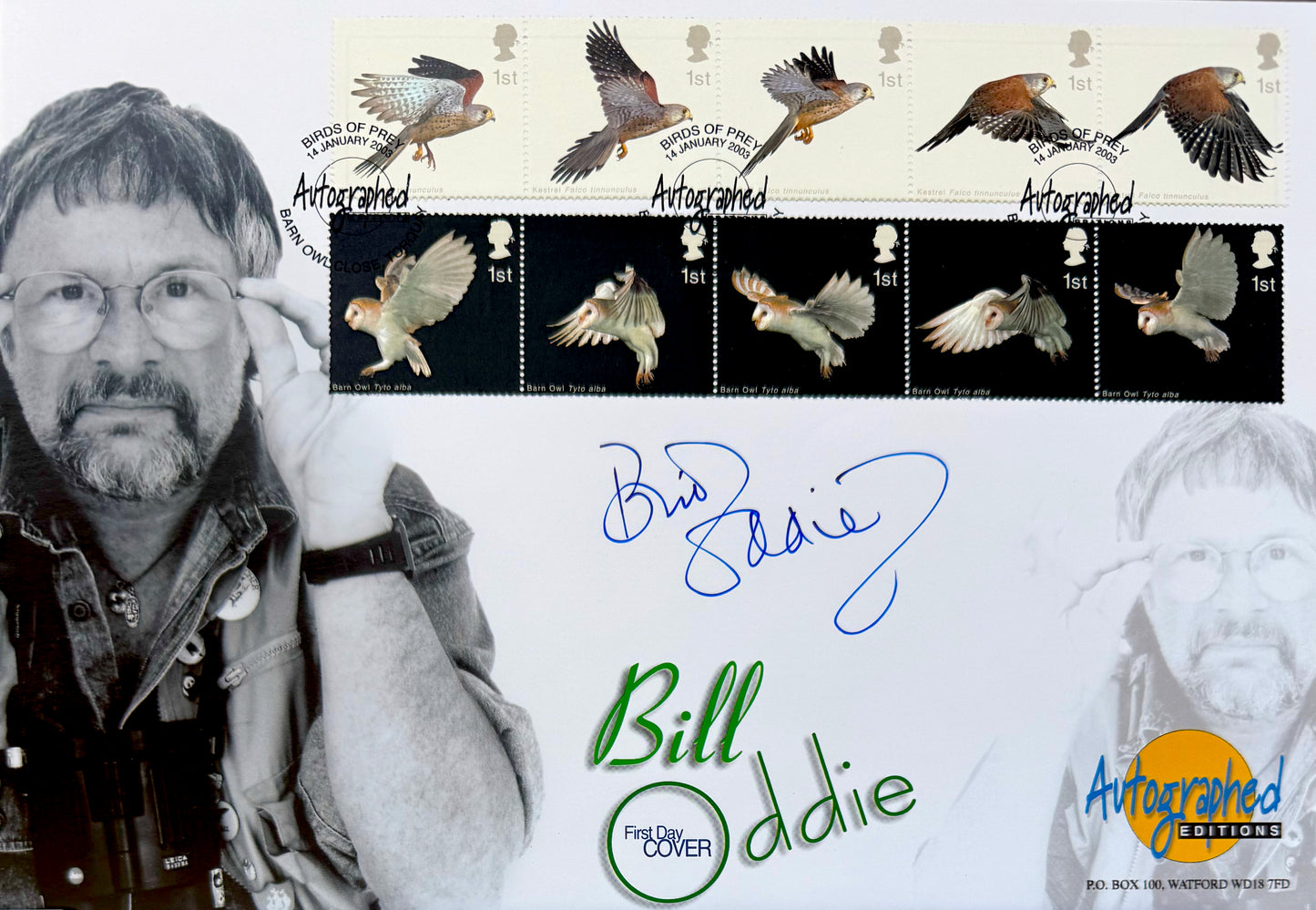 Bill Oddie, British 'The Goodies' Icon, Hand Signed First Day Cover FDC