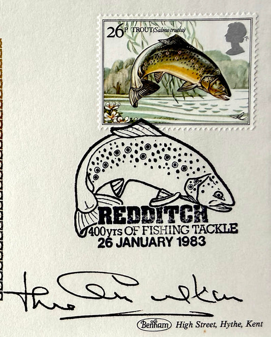 Jack Charlton, England Football Legend, Hand Signed 'British Fishes' First Day Cover, FDC