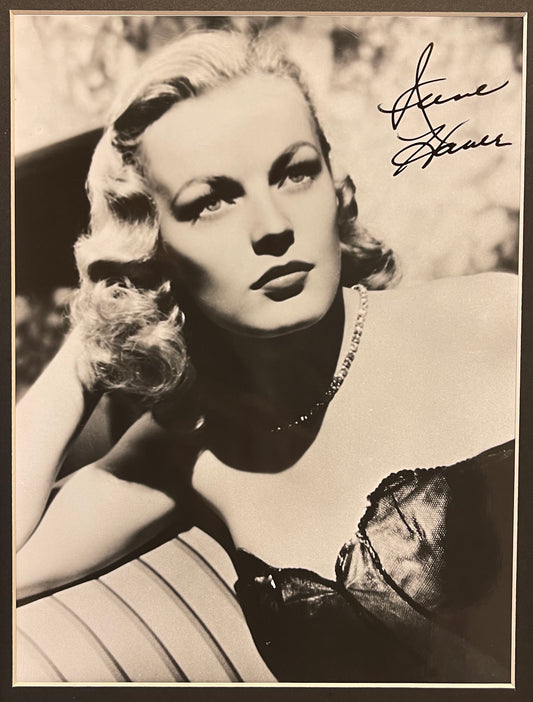 June Haver Guaranteed Hand Signed Framed Photo With COA