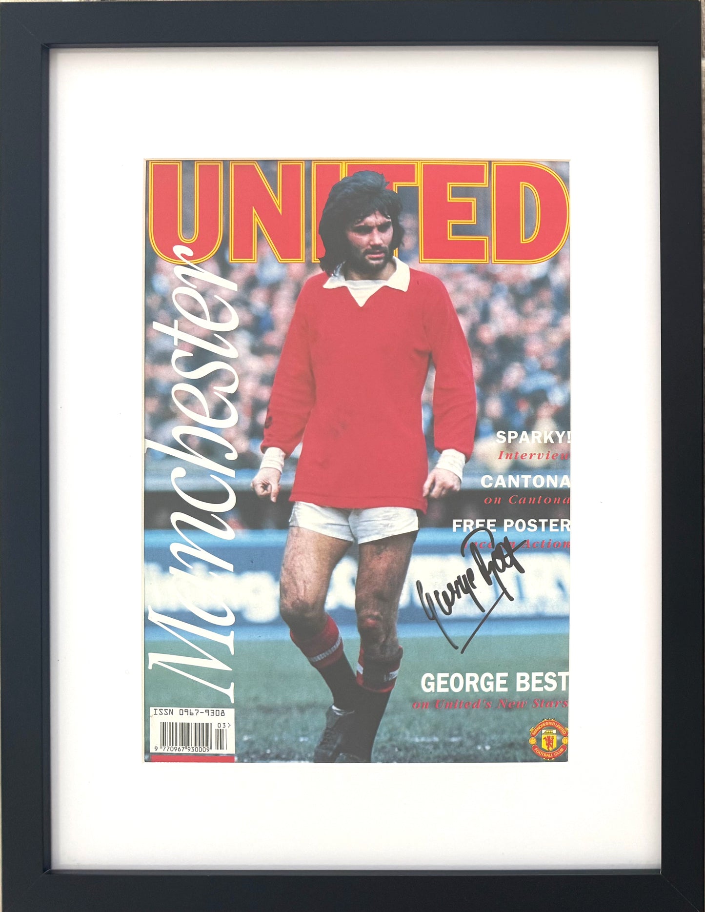 George Best, Manchester United Legend, Stunning Hand Signed Photo & COA