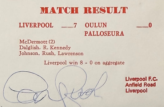 Ian Rush, Liverpool FC Legend, Limited Edition Hand Signed First Day Cover, FDC
