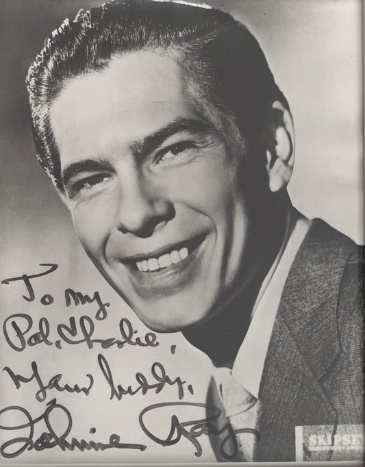 Johnnie Ray, Singer, Actor, Pianist, Hand Signed Framed 25cm x 20cm Photo & COA