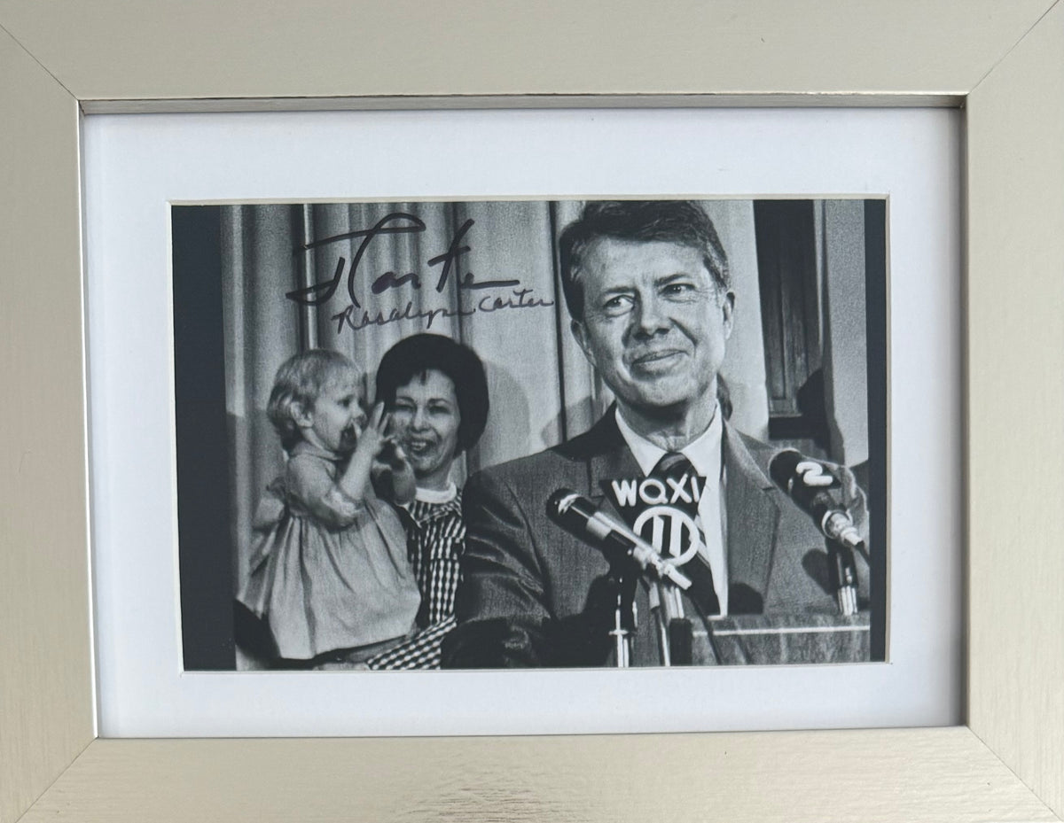 Jimmy & Rosalynn Carter Former President of the USA, Hand Signed Photo Presentation & COA