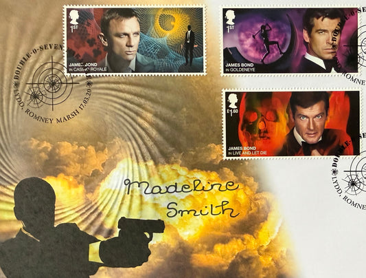 Madeline Smith, James Bond 007, Hand Signed FDC - First Day Cover - COA