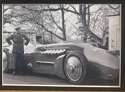 Sir Malcolm Campbell Hand Signed Framed Letter Presentation With COA