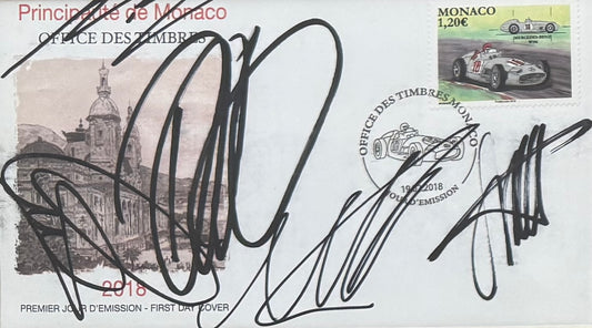 Multi Signed F1 Legends, Hamilton, Verstappen, Vettel etc. FDC Presentation & AFTAL COA