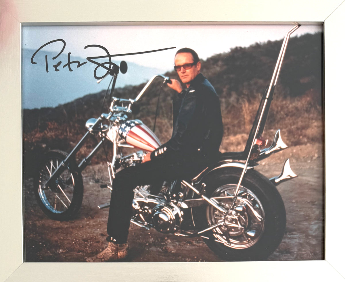 Peter Fonda, Hand Signed 'Easy Rider' Framed 25cm x 20cm Photo With COA